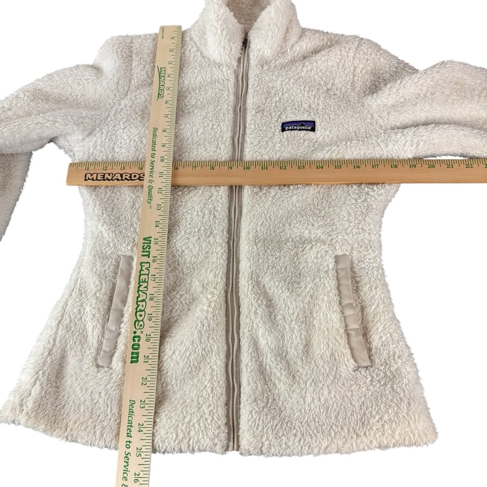 Patagonia Jacket Womens Small White Sherpa Fleece Full Zip Cozy Sty 25211FA16 - Picture 3 of 9